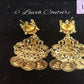 Lakshmi Kasu Earrings Back Side, Women's Earrings, Earrings, Imitation Earrings, Imitation Jewelry, Luvih Couture
