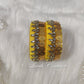 Mango Yellow Silk Thread Bangles Lakshmi Kasu Design For Kids and Women, Luvih Couture