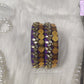 Violet Silk Thread Bangles Lakshmi Kasu Design For Kids and Women, Luvih Couture