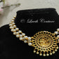 Lakshmi Pearl Choker  or Necklace Back side for girls, teens or women, Luvih Couture