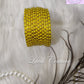 Lemon Yellow Oval Dot & Sparkle Glass Bangles for Girls , Teens, Women