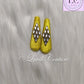 Lemon Yellow Rhombus Silk Thread Hair Clips  for kids, Girls, Teens, Women, Luvih Couture