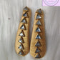 Light Gold Silk Thread Hair Clips Triangle Design for  kids, Luvih Couture