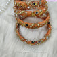 Maggam work bangles or Raw silk bangles Handloom Patola Thin bangles for Women