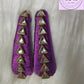 Light Violet Silk Thread Hair Clips Triangle Design for  kids, Luvih Couture