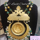Jadau Kundan Ganesh necklace back side, Luvih Couture