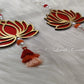 Red Lotus Wall Hangings Front View Decorations, Luvih Couture