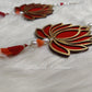 Red Lotus Wall Hangings Side View Decorations, Luvih Couture