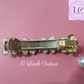 Crystal hair clips / barrettes back side Luvih Couture