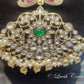 Jadau Kundan Mango Necklace or Floral Mango Mala or Mango Haram Pendant Close up  for girls, Teens, Women