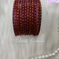 Maroon Glass bangles Velvet