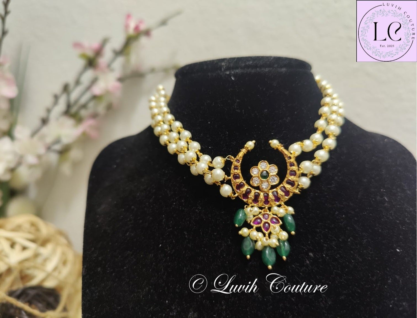 Moon Kemp Choker Necklace for kids or women, Luvih Couture