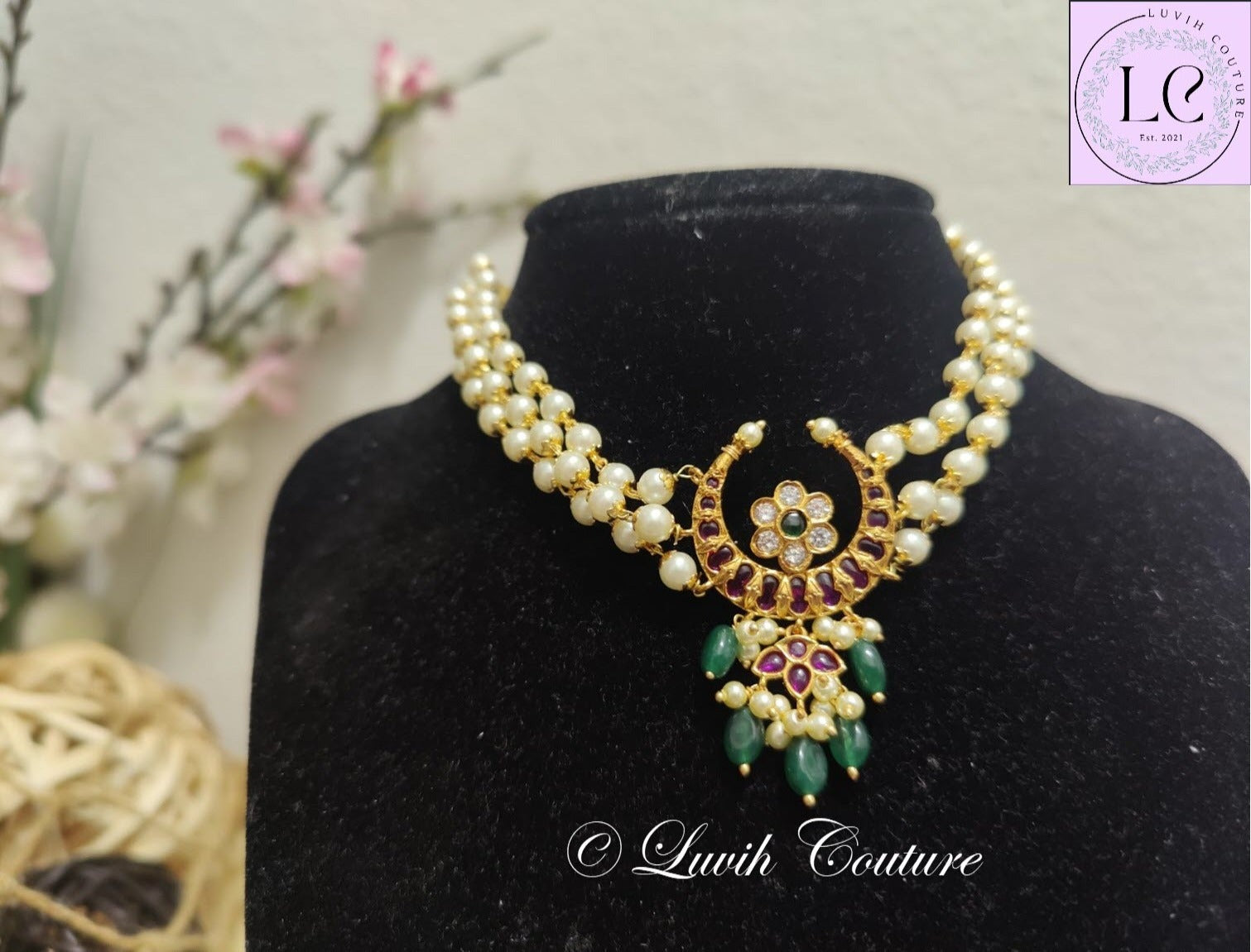 Moon Kemp Choker Necklace for kids or women, Luvih Couture