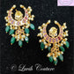 Moon Kemp Earrings Back side for kids or women, Luvih Couture