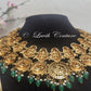 Nakshi Peacock and Lakshmi Necklace Back side for women, Luvih Couture