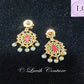 Navaratan Earrings Back side for Kids, Girls, Teens , Women, Luvih Couture