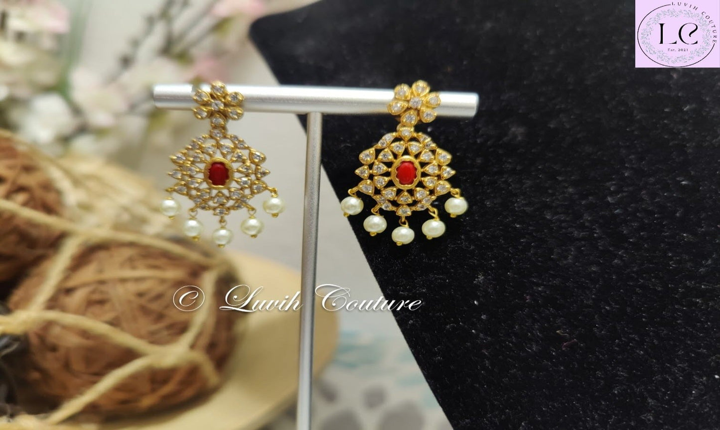 Navaratn Earrings for kids, Girls, Teens, Women, Luvih Couture