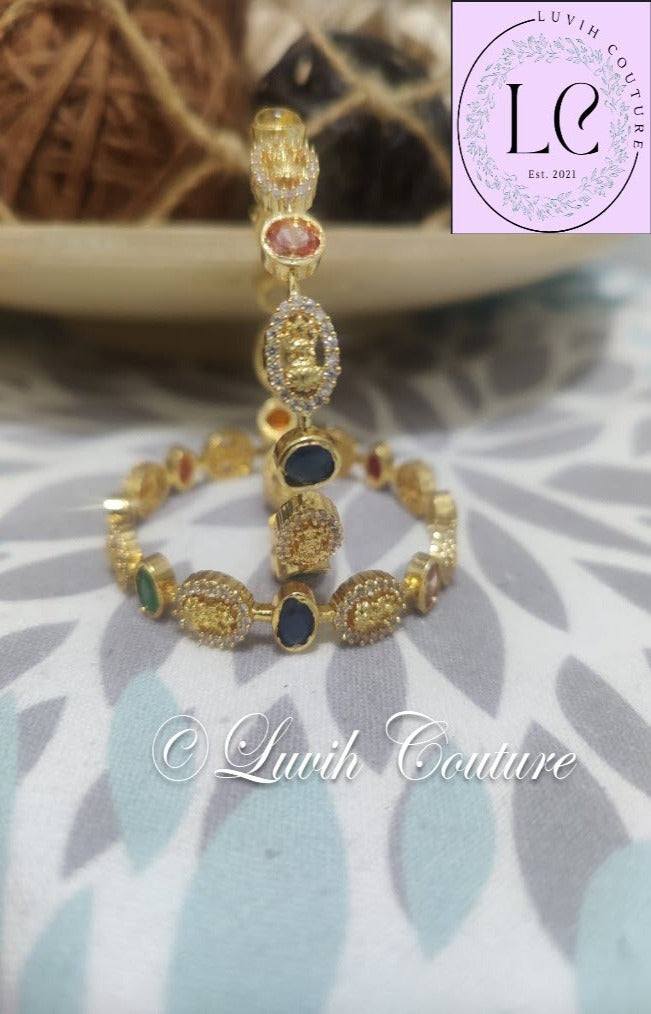 Navaratan Lakshmi Bangles Luvih Couture