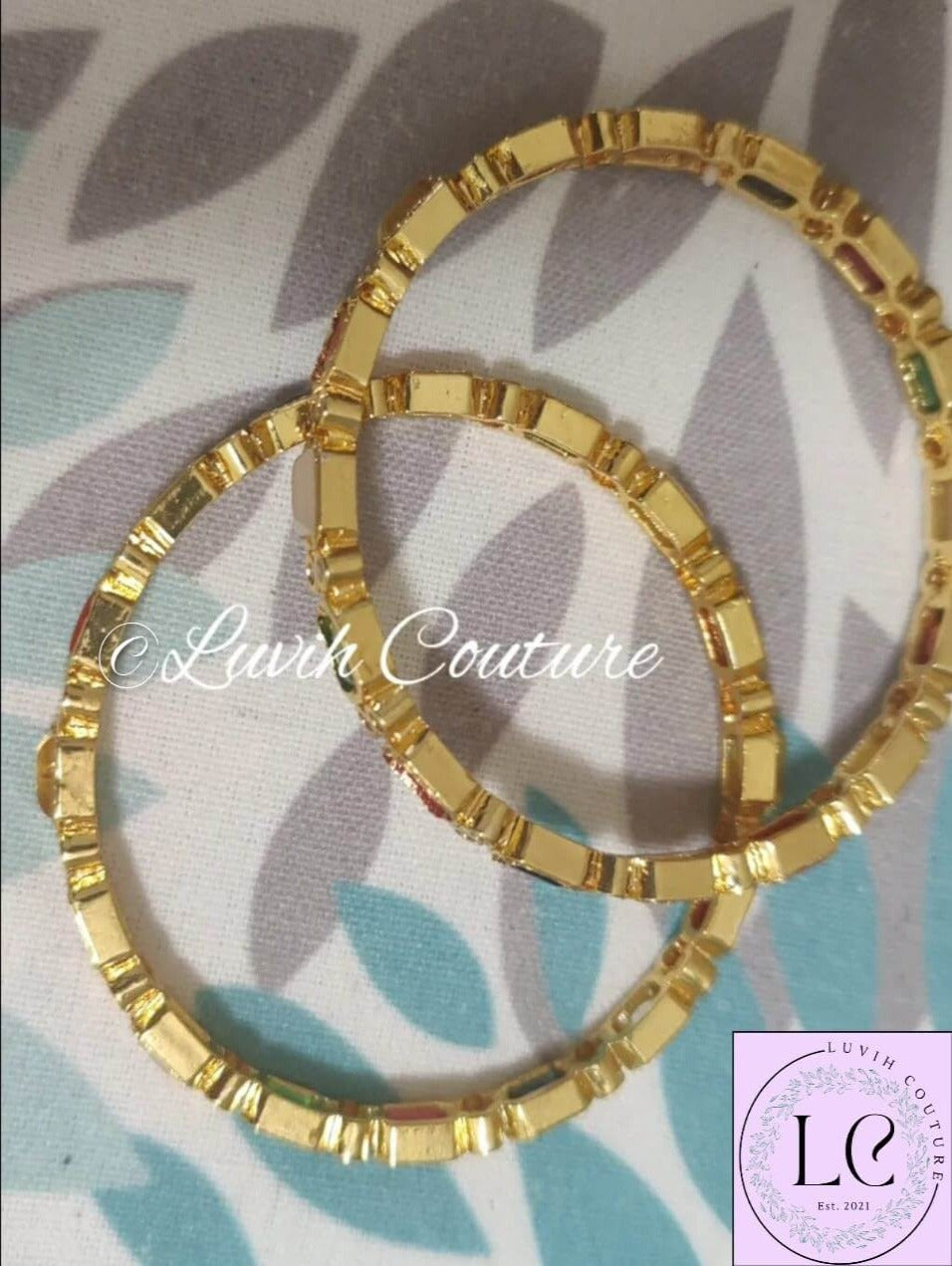 Navaratan Bangles For Women Top Clear Picture, Luvih Couture