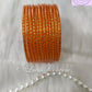 Orange Glass Bangles Restocked Rund Dots & Sparkles for girls, Teens and Women