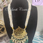 pachi Kundan Floral Necklace Back side For Women, Luvih Couture