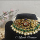 Pachi kundan grand navaratan choker, Luvih Couture