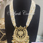 Pachi Kundan Lotus Necklace Back Side, Luvih Couture