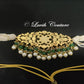 Pachi kundan navaratan choker necklace back side, Luvih Couture