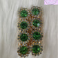 Parrot Green Flower Hair Clips Luvih Couture, Luvih Couture