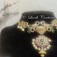 Dual Peacock CZ Necklace  or CZ choker Close up or kids, Girls , Teens or women Luvih Couture