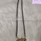 Dual Peacock Mangalsutra or Black Beads Imitation Necklace Back side for Women , Luvih Couture