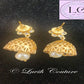 Floral Peacock Earrings Back side for girls, teens, women