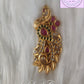Peacock Floral Model Saree Pin or Brocche, Brass Saree Pins or Brocches for Kids Or Women, Luvih Couture