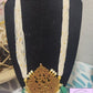 Pachi Kundan Peacock Necklace or Long Haram with 14 Strands Each side with stones and Pearls/ Jewelry/Necklaces/ Luvih Couture, Luvih Couture