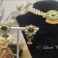Polki Green Earrings , Imitation Jewelry, Imitation Necklaces, Gold Replica, Women's Necklace, Luvih Couture