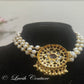 Red Polki Necklace Set back side Imitation Jewerly, Imitation Necklaces, Luvih Couture