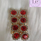 Red Flower Hair Clips Luvih Couture