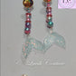Mermaid Designer Earrings Red Color Luvih Couture
