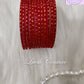 Red Glass Bangles Velvet for women