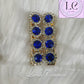 Royal Blue Flower Hair Clips Luvih Couture