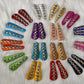 Silk Thread Hair Clips all colors For babies , toddlers, girls , Luvih Couture