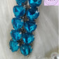 Sky Blue Heart hair clips, Luvih Couture
