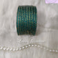 Teal Glass Bangles Restocked Rund Dots & Sparkles for girls, Teens and Women
