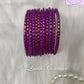 Violet Glass Bangles Velvet for women