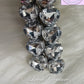 White color heart hair clips, Luvih Couture