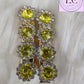 Yellow Flower Hair Clips Luvih Couture