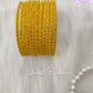 Yellow Glass Bangles Velvet for women
